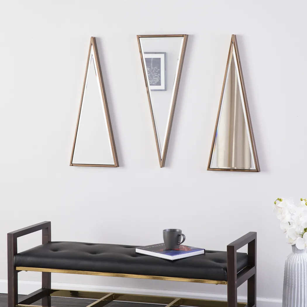 Wykes Champagne Mirror (Set of 3) - Thumbnail - Image 2