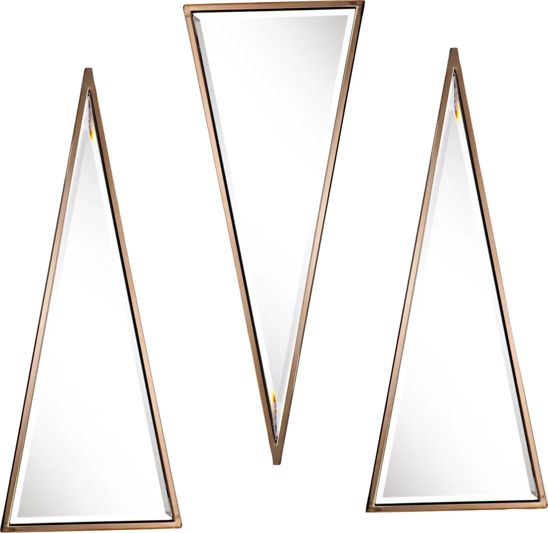 Wykes Champagne Mirror (Set of 3) - Thumbnail - Image 1