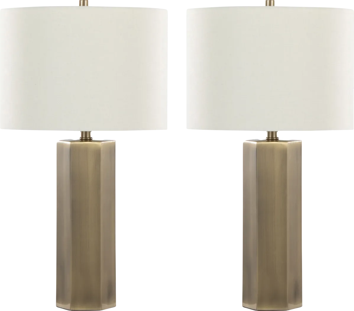 Wykes Isle Brass Lamp, Set of 2 - Thumbnail - Image 1