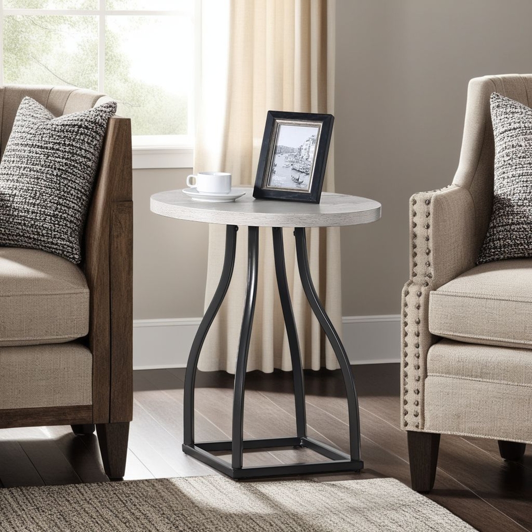 Wylaw White End Table - Thumbnail - Image 3