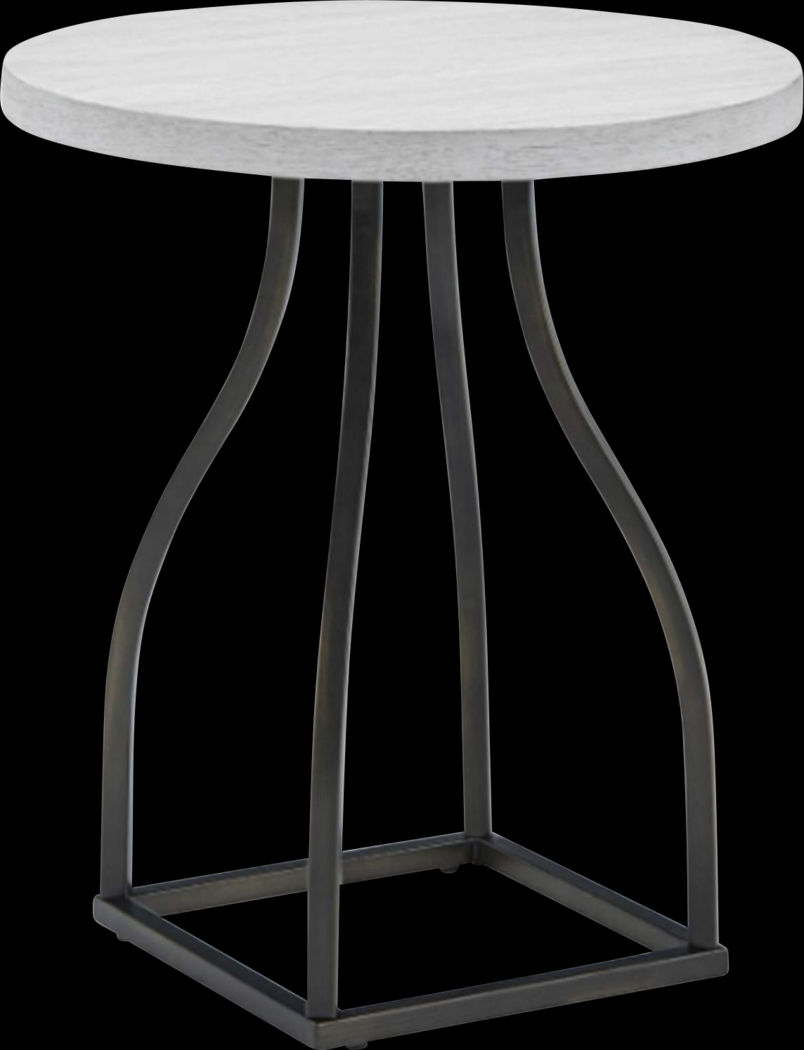 Wylaw White End Table - Thumbnail - Image 1