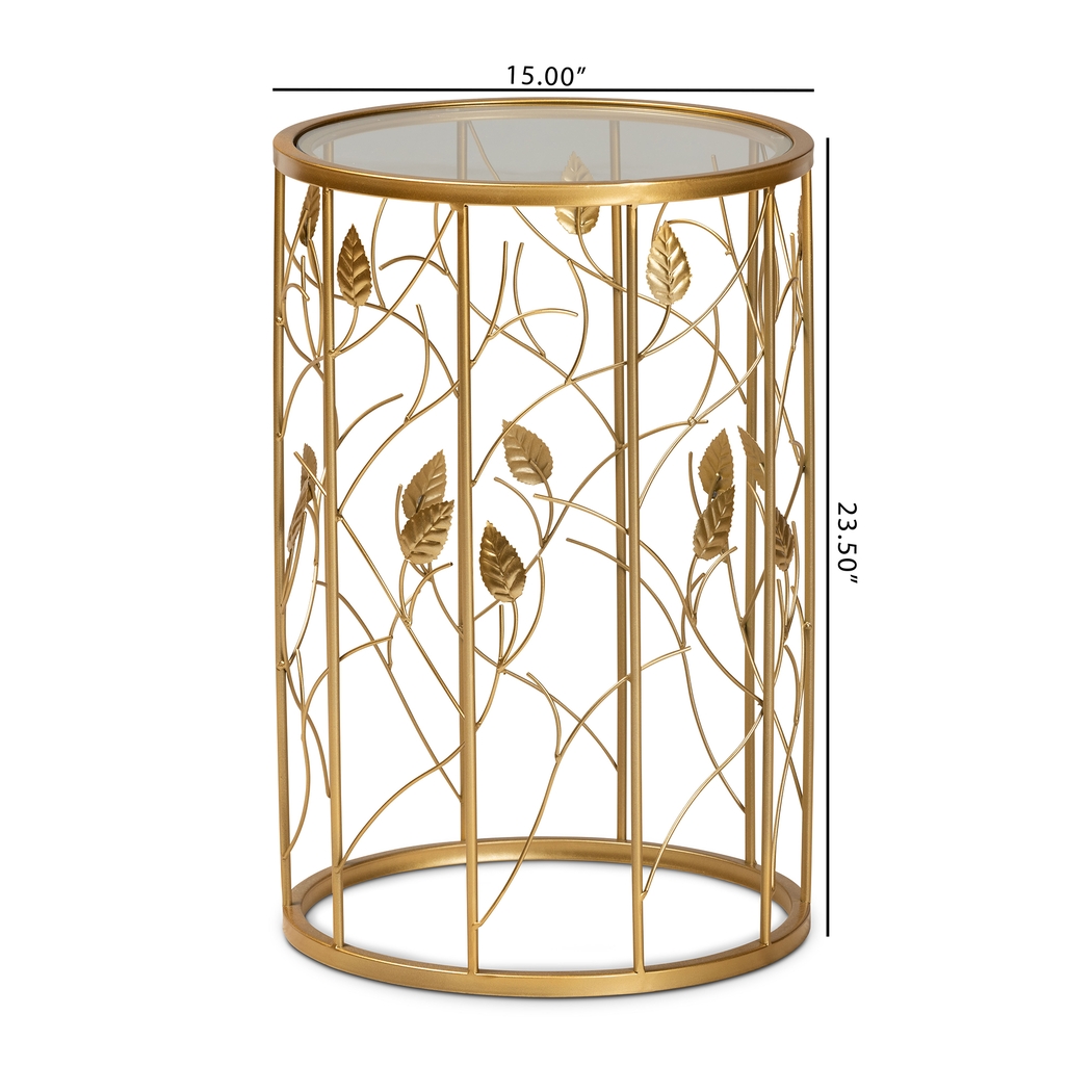 Wyler Gold End Table - Thumbnail - Image 7