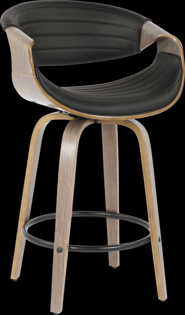 Wyleston I Black Counter Height Stool, Set of 2 - Thumbnail - Image 5