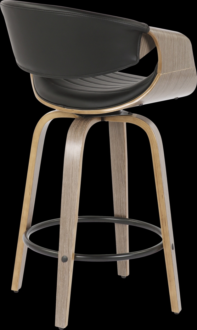 Wyleston I Black Counter Height Stool, Set of 2 - Thumbnail - Image 9