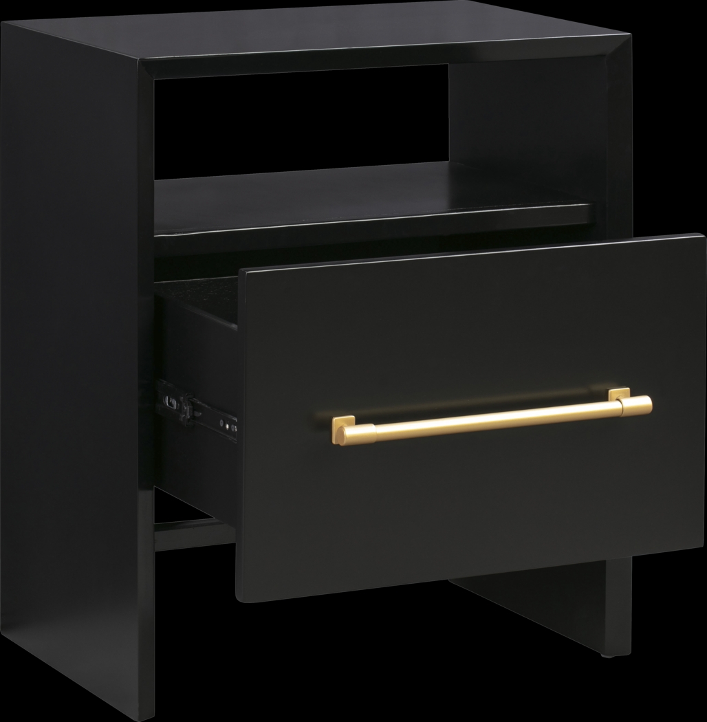 Wyleswood Black Nightstand - Thumbnail - Image 4