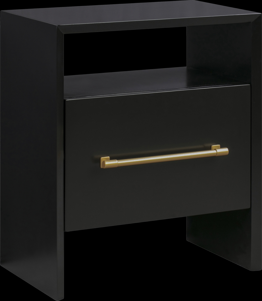 Wyleswood Black Nightstand - Thumbnail - Image 1