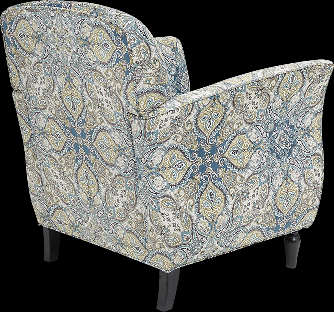 Wylie Blue Accent Chair - Thumbnail - Image 10