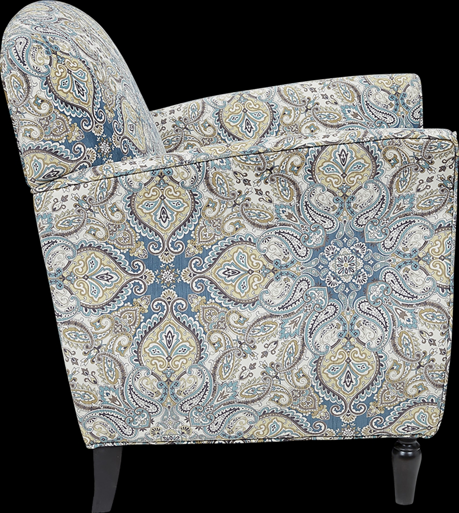 Wylie Blue Accent Chair - Thumbnail - Image 11