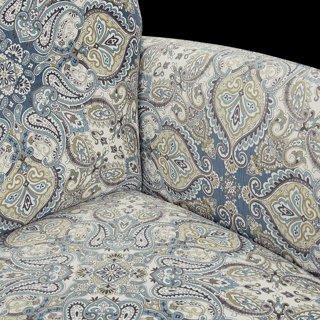 Wylie Blue Accent Chair - Thumbnail - Image 4