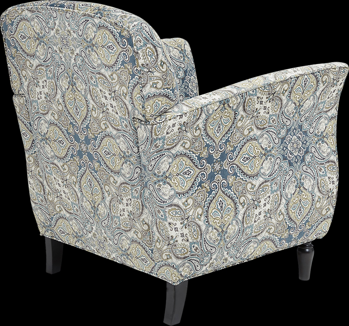 Wylie Blue Accent Chair - Thumbnail - Image 5