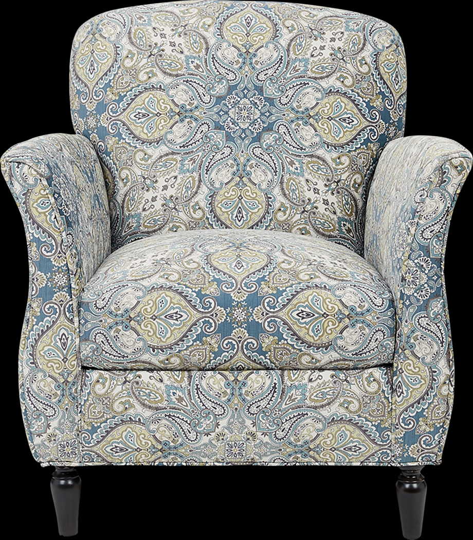 Wylie Blue Accent Chair - Thumbnail - Image 8