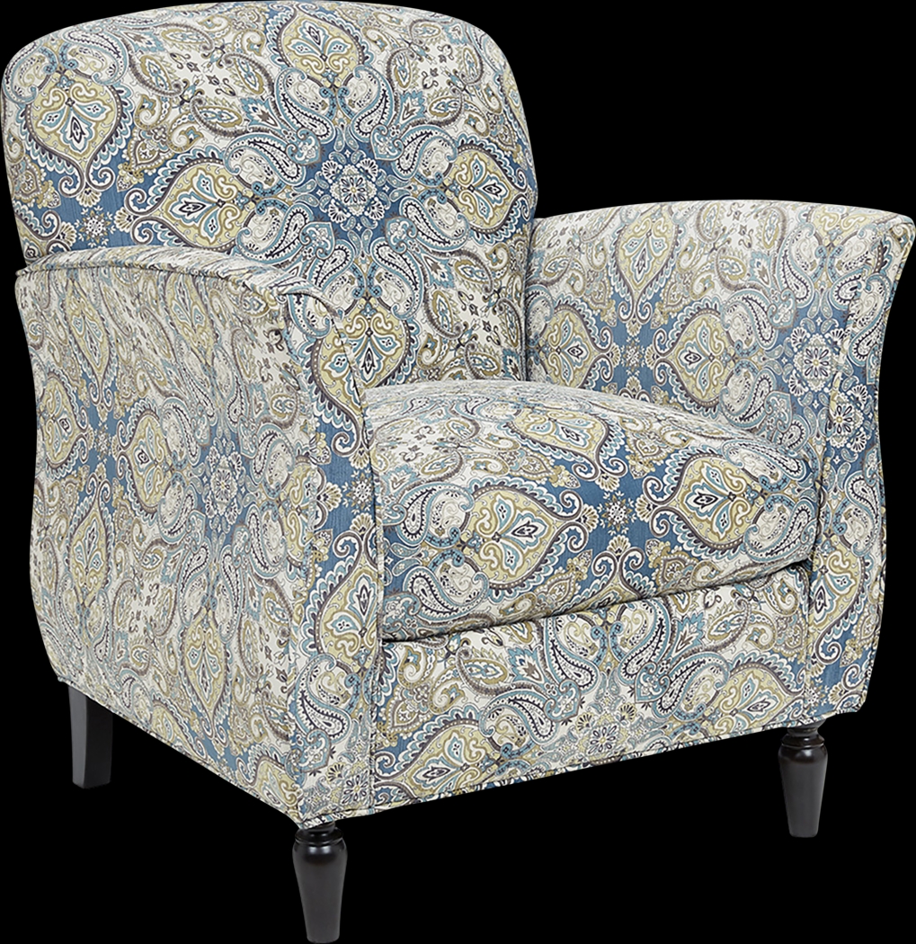 Wylie Blue Accent Chair - Thumbnail - Image 9