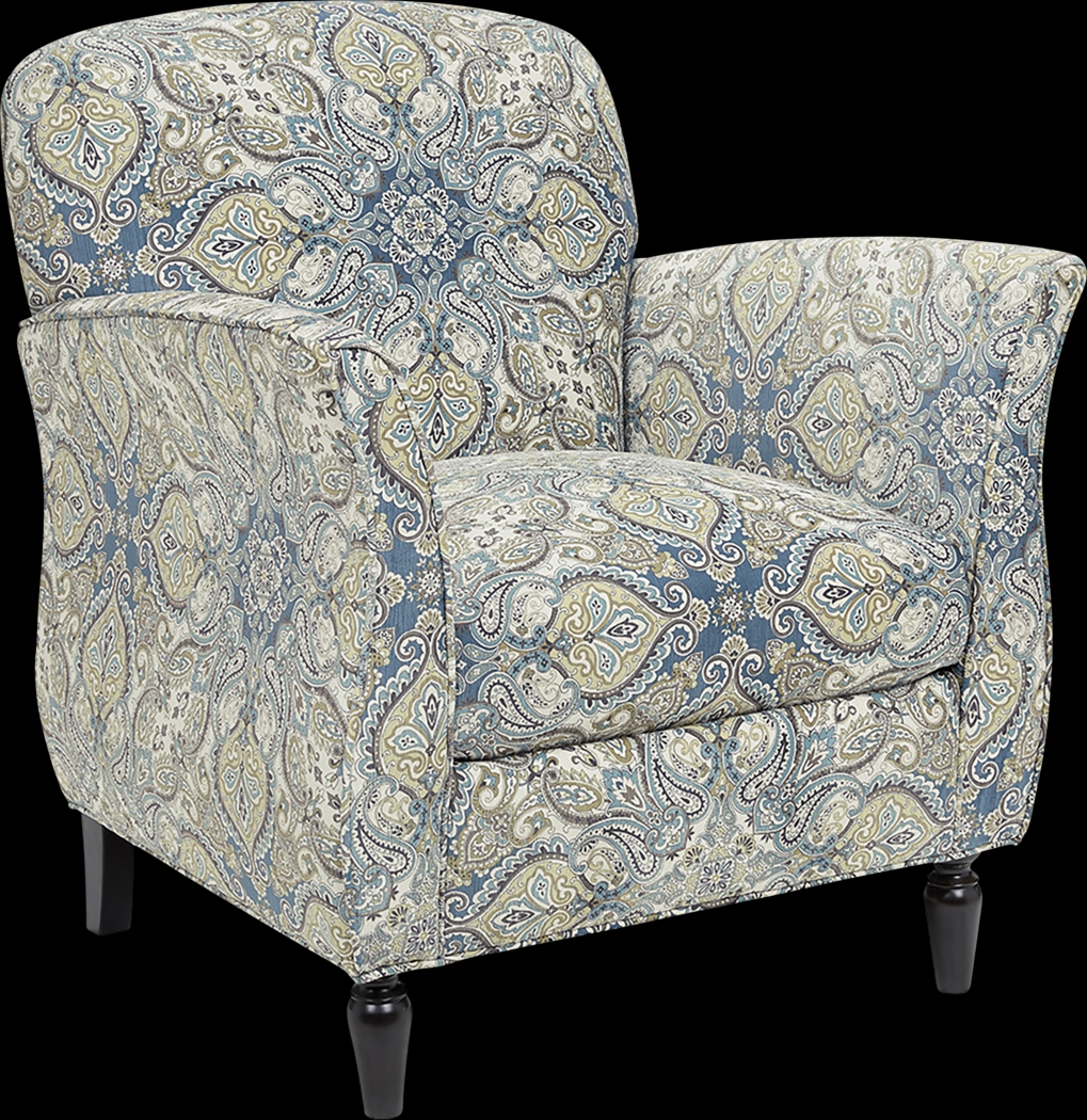 Wylie Blue Accent Chair - Thumbnail - Image 1