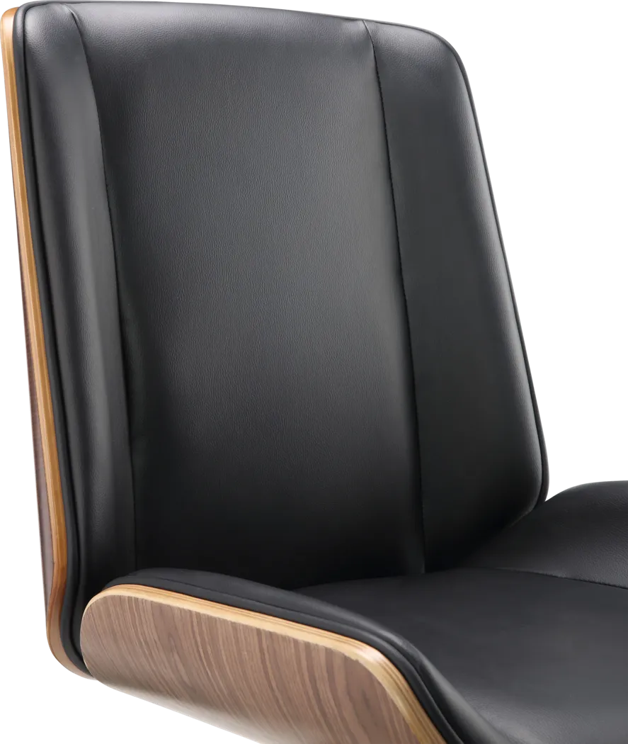 Wyllys Black Swivel Desk Chair - Thumbnail - Image 6