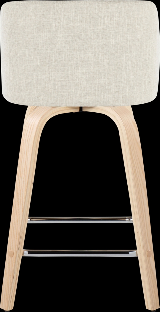 Wymering I Cream Swivel Counter Height Stool, Set of 2 - Thumbnail - Image 6