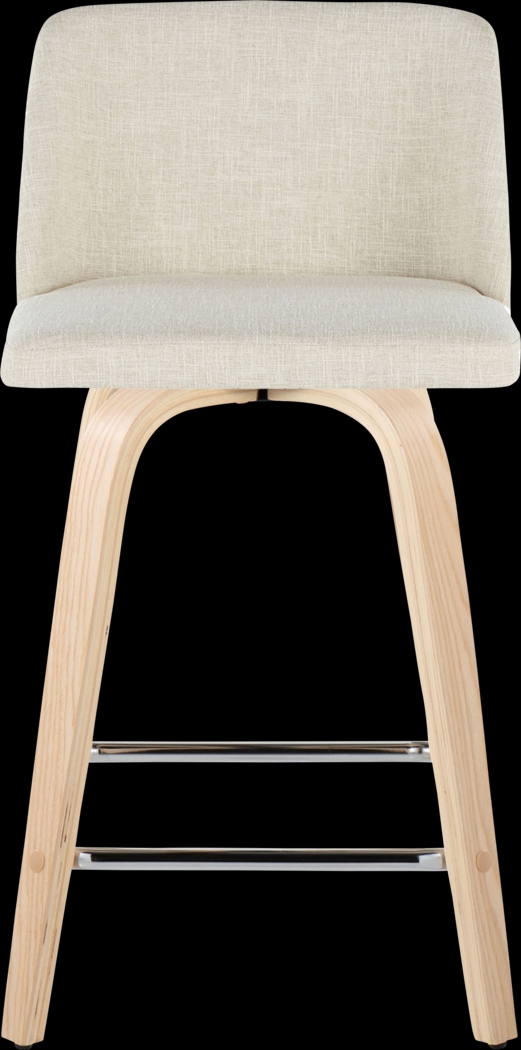 Wymering I Cream Swivel Counter Height Stool, Set of 2 - Thumbnail - Image 7