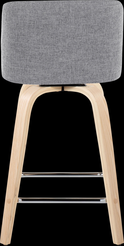 Wymering I Gray Swivel Counter Height Stool, Set of 2 - Thumbnail - Image 6