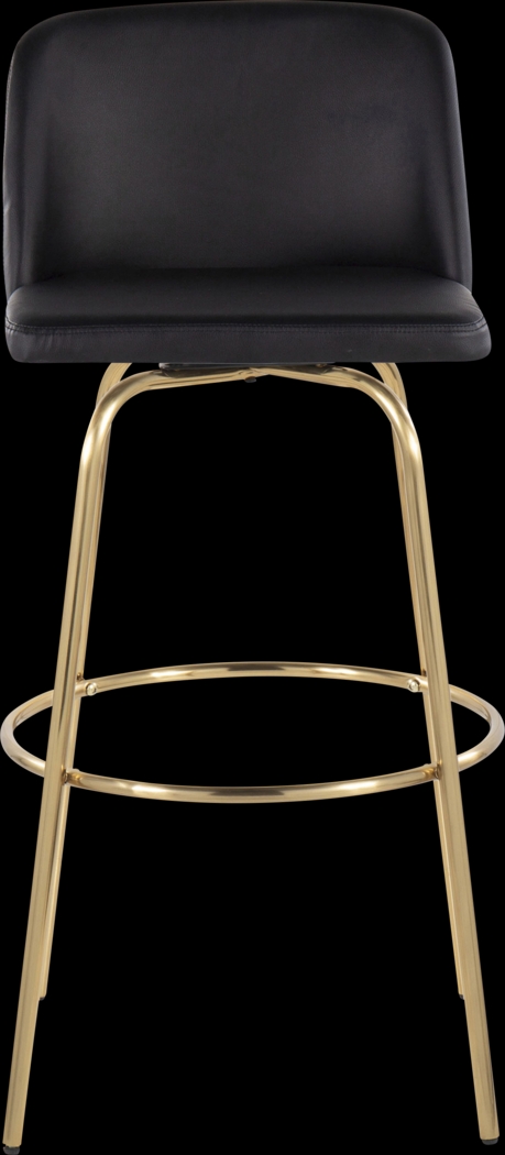 Wymering II Black Swivel Barstool, Set of 2 - Thumbnail - Image 7
