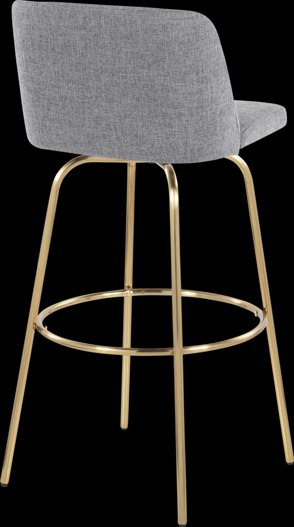 Wymering II Gray Swivel Barstool, Set of 2 - Thumbnail - Image 5