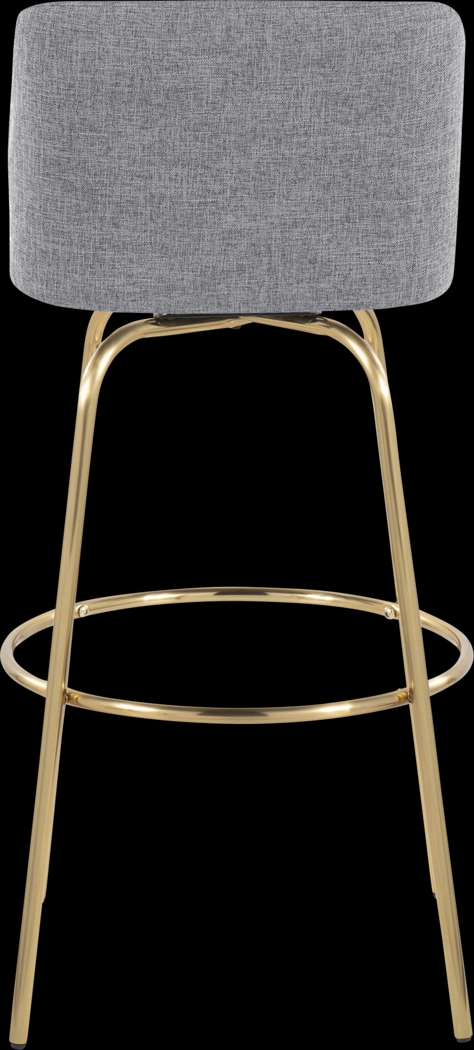 Wymering II Gray Swivel Barstool, Set of 2 - Thumbnail - Image 6