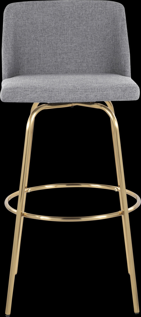 Wymering II Gray Swivel Barstool, Set of 2 - Thumbnail - Image 7