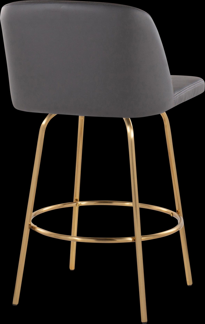 Wymering II Gray Swivel Counter Height Stool, Set of 2 - Thumbnail - Image 5