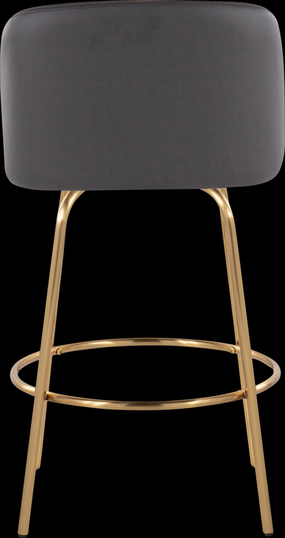 Wymering II Gray Swivel Counter Height Stool, Set of 2 - Thumbnail - Image 6