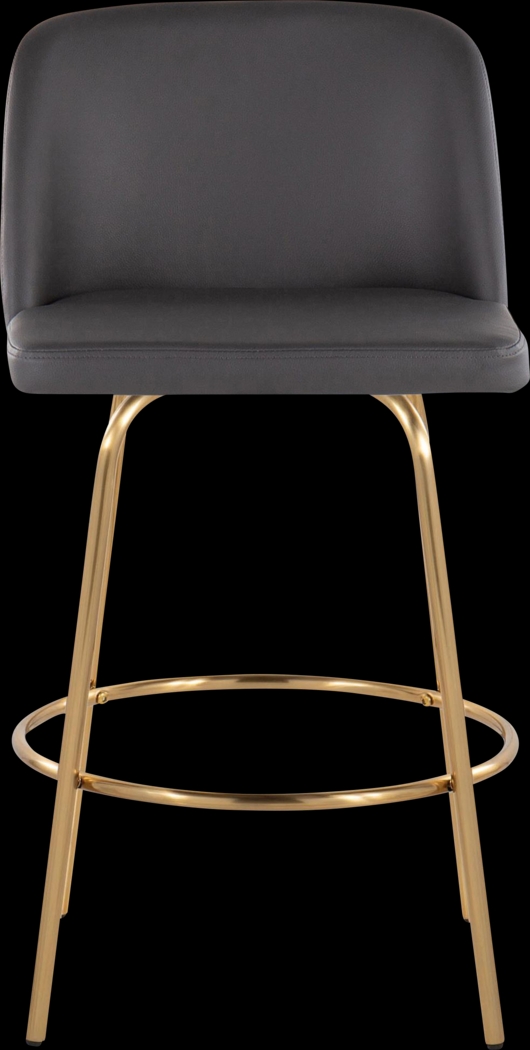 Wymering II Gray Swivel Counter Height Stool, Set of 2 - Thumbnail - Image 7