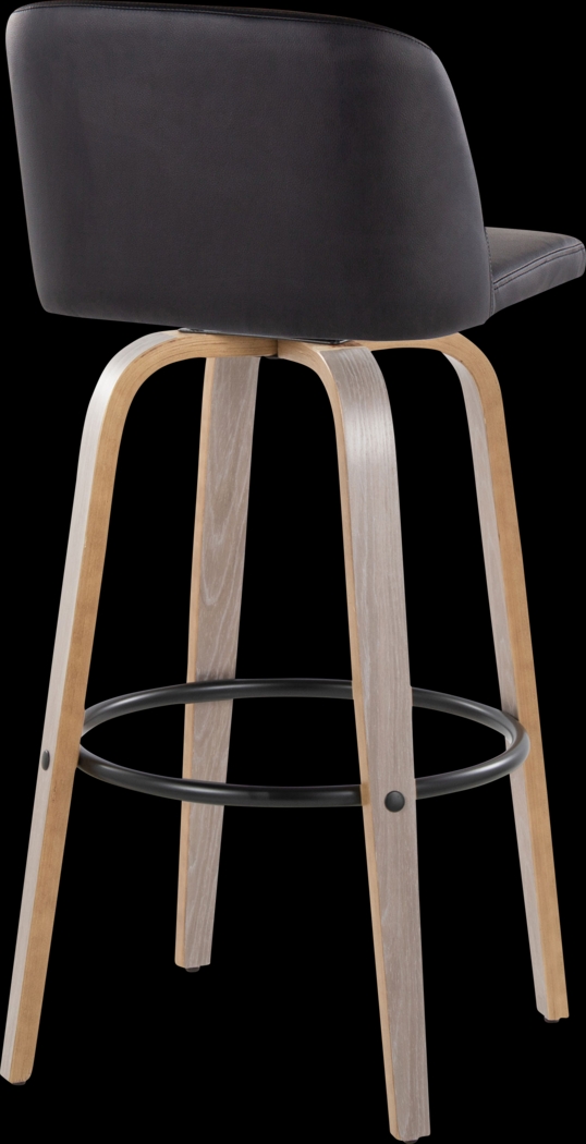 Wymering III Black Swivel Barstool, Set of 2 - Thumbnail - Image 5
