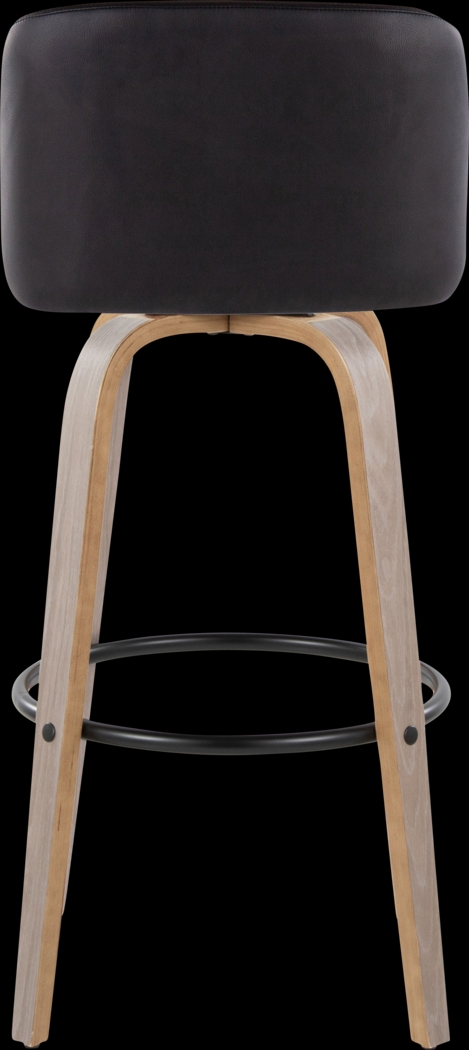 Wymering III Black Swivel Barstool, Set of 2 - Thumbnail - Image 6