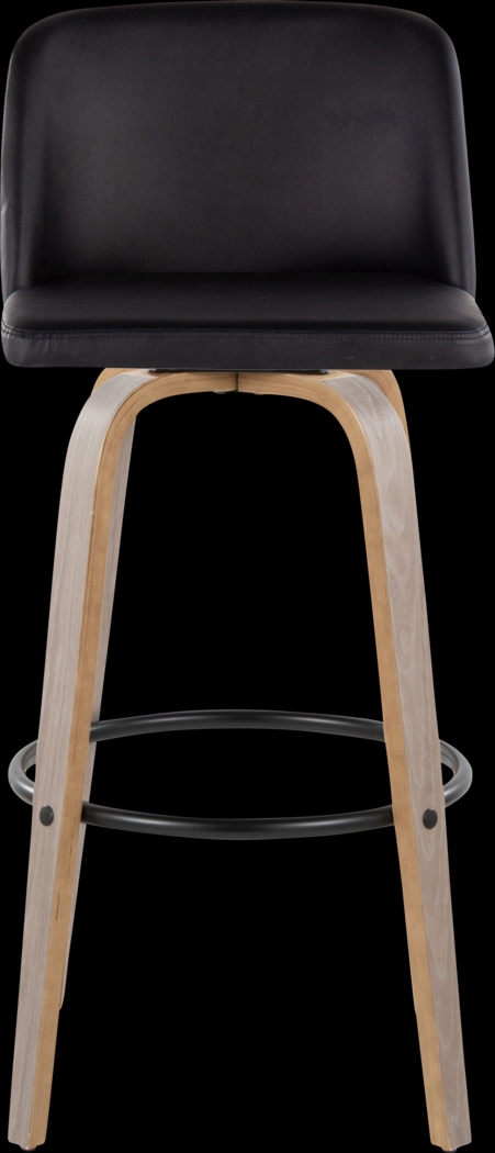 Wymering III Black Swivel Barstool, Set of 2 - Thumbnail - Image 7