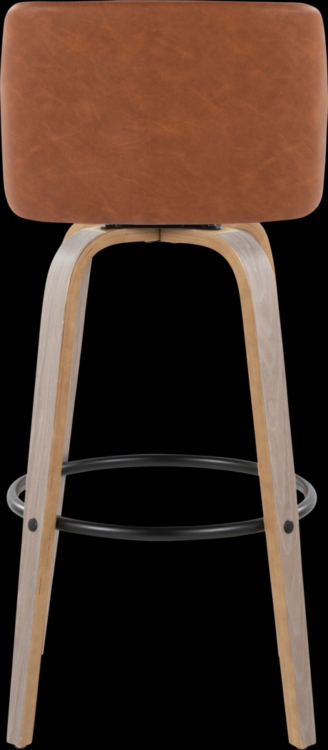 Wymering III Camel Swivel Barstool, Set of 2 - Thumbnail - Image 6