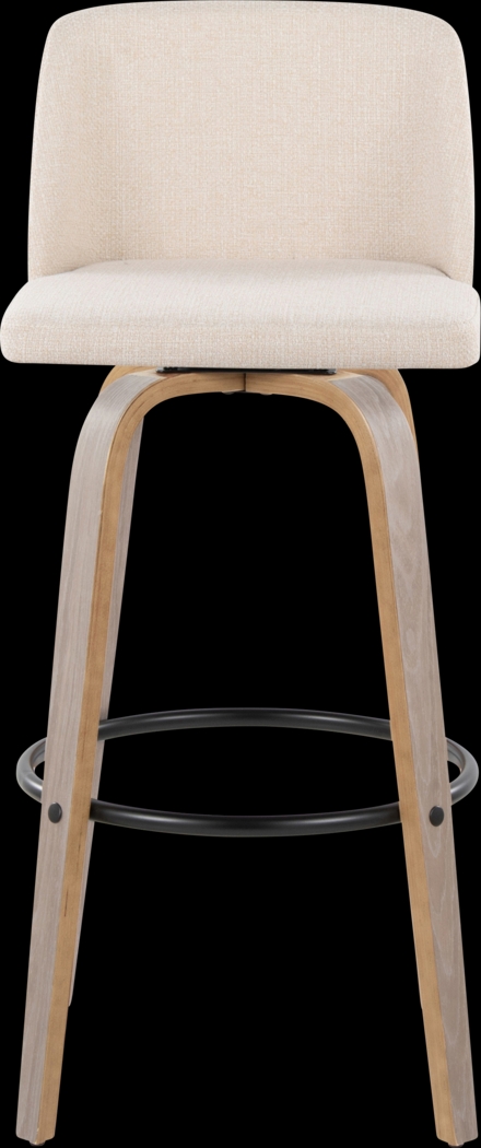 Wymering III Cream Swivel Barstool, Set of 2 - Thumbnail - Image 7