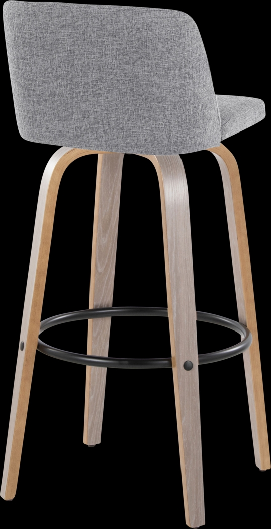 Wymering III Gray Swivel Barstool, Set of 2 - Thumbnail - Image 5