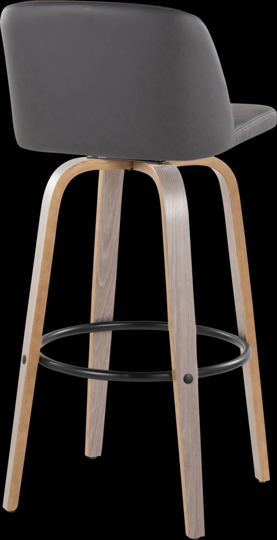 Wymering III Gray Swivel Barstool, Set of 2 - Thumbnail - Image 5