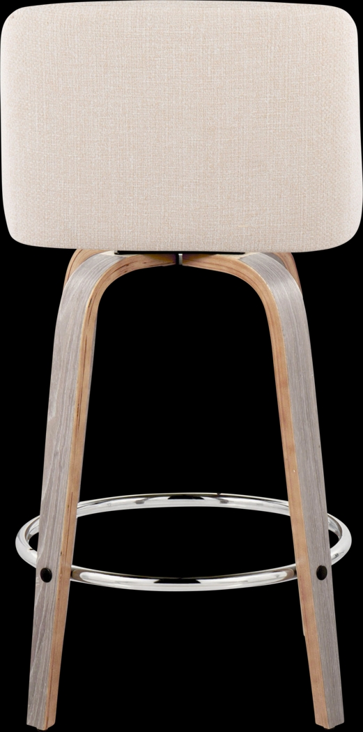 Wymering IV Cream Swivel Counter Height Stool, Set of 2 - Thumbnail - Image 6