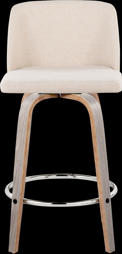 Wymering IV Cream Swivel Counter Height Stool, Set of 2 - Thumbnail - Image 7