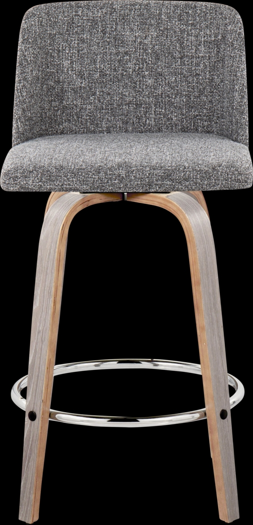 Wymering IV Gray Swivel Counter Height Stool, Set of 2 - Thumbnail - Image 7