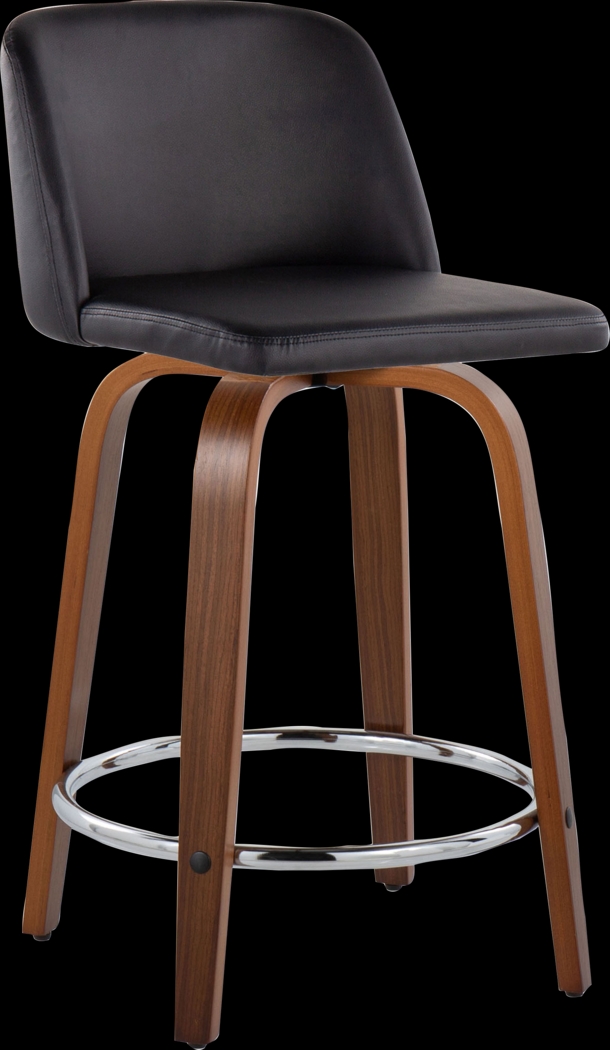 Wymering IX Black Swivel Counter Height Stool, Set of 2 - Thumbnail - Image 6