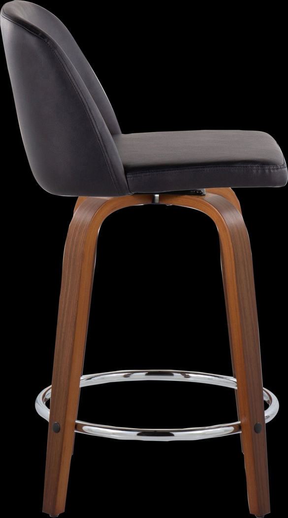 Wymering IX Black Swivel Counter Height Stool, Set of 2 - Thumbnail - Image 7