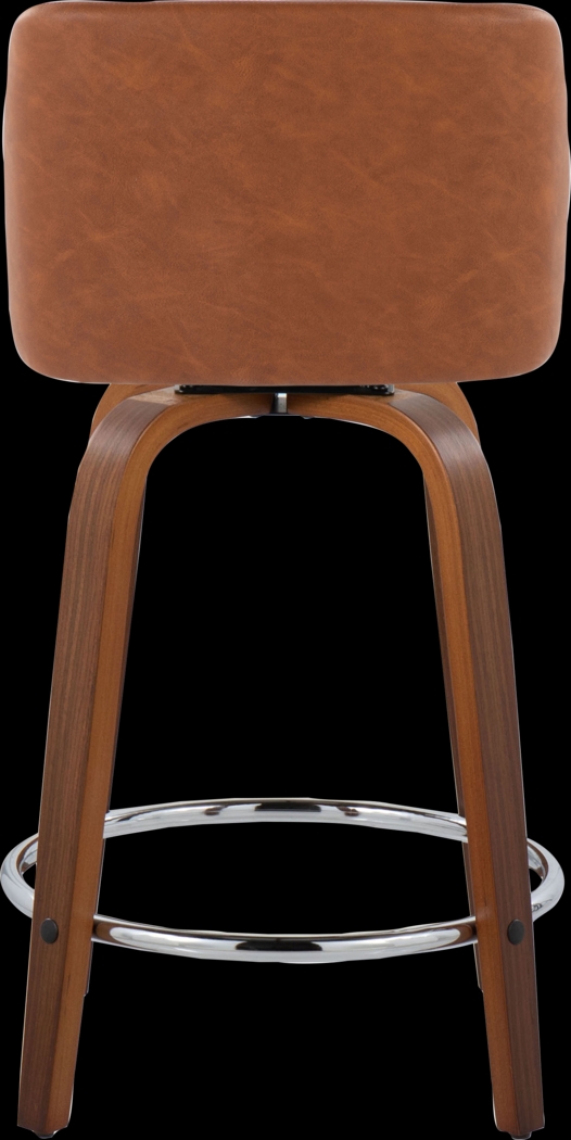 Wymering IX Camel Swivel Counter Height Stool, Set of 2 - Thumbnail - Image 9