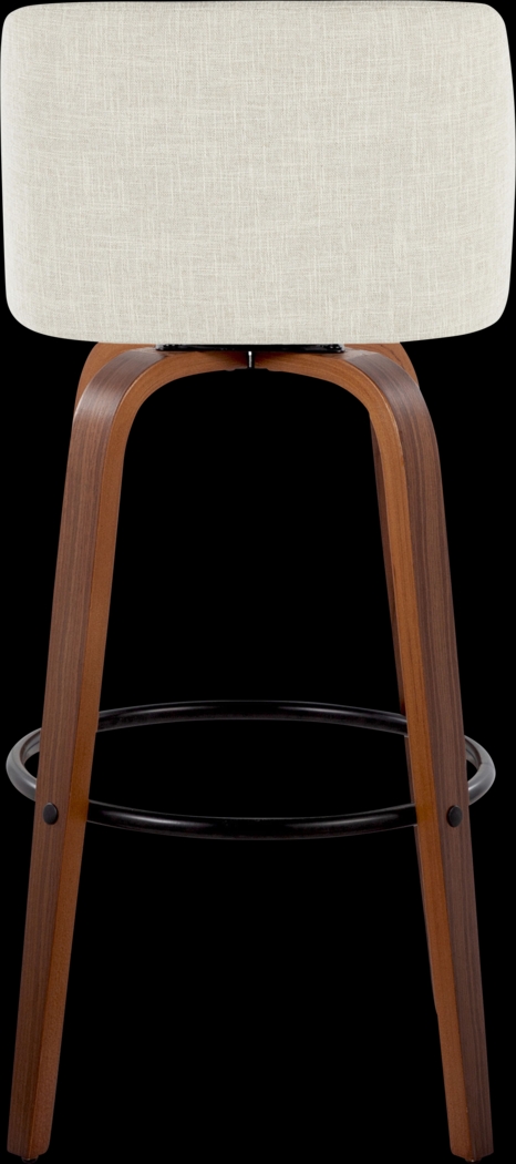 Wymering V Cream Swivel Barstool, Set of 2 - Thumbnail - Image 6