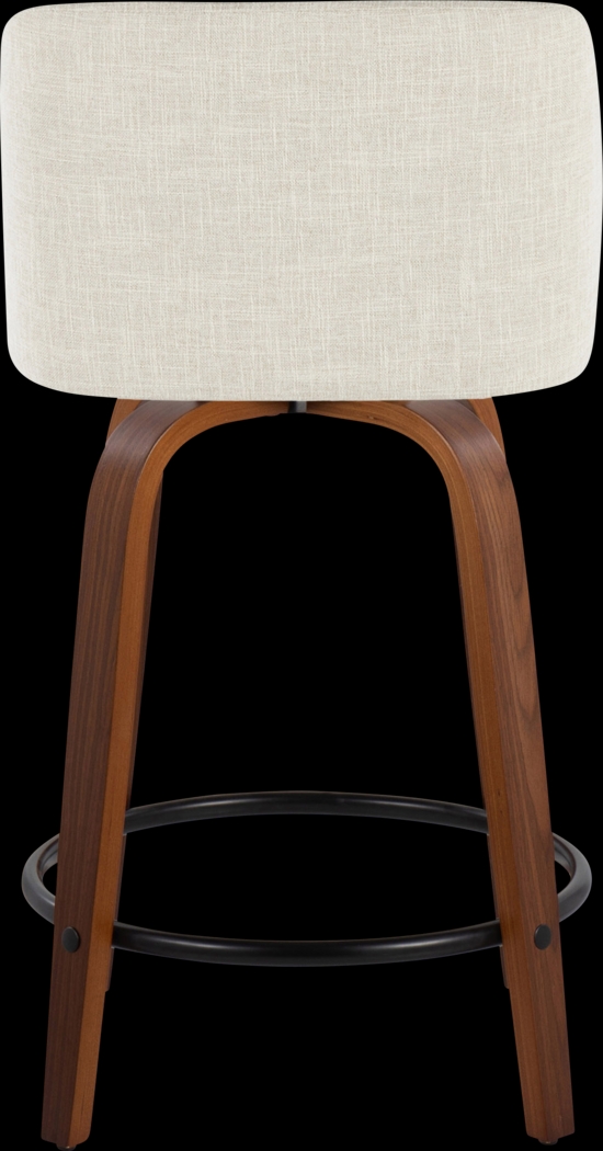 Wymering V Cream Swivel Counter Height Stool, Set of 2 - Thumbnail - Image 6