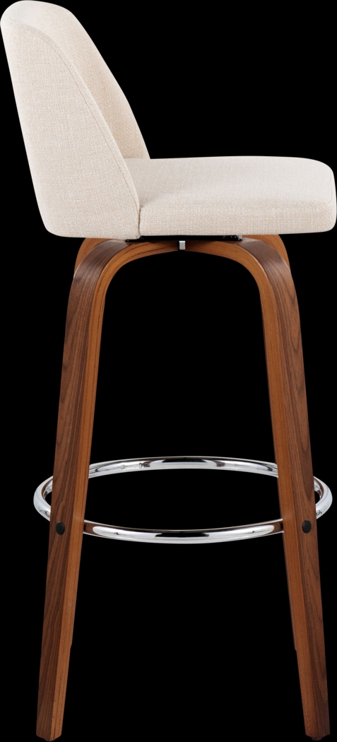 Wymering VI Cream Swivel Barstool, Set of 2 - Thumbnail - Image 4