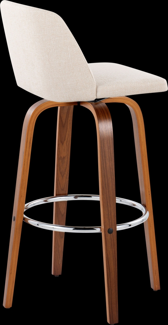 Wymering VI Cream Swivel Barstool, Set of 2 - Thumbnail - Image 5