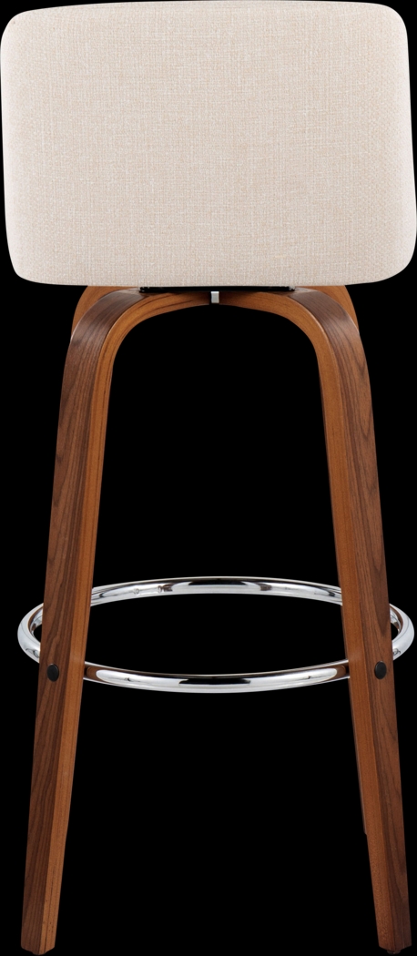 Wymering VI Cream Swivel Barstool, Set of 2 - Thumbnail - Image 6