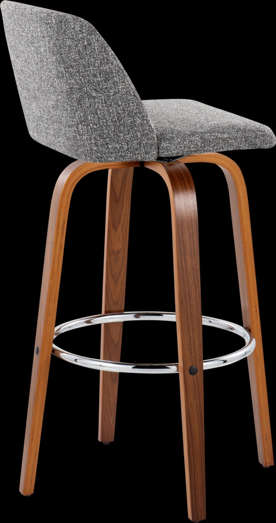 Wymering VI Gray Swivel Barstool, Set of 2 - Thumbnail - Image 5