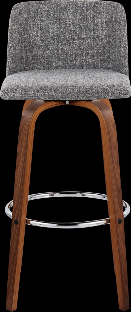 Wymering VI Gray Swivel Barstool, Set of 2 - Thumbnail - Image 7