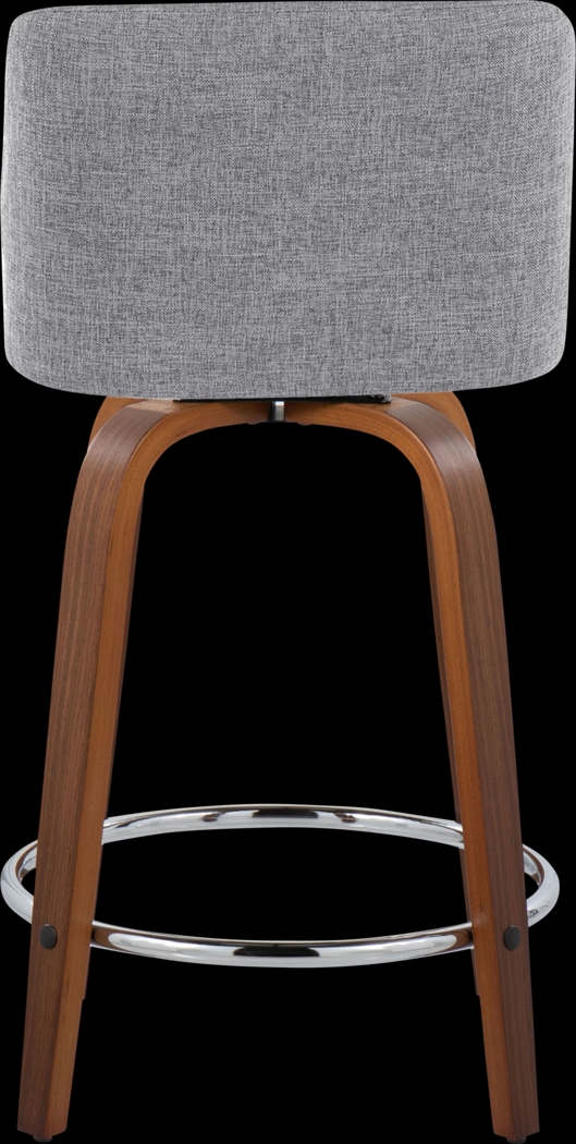 Wymering VI Gray Swivel Counter Height Stool, Set of 2 - Thumbnail - Image 6
