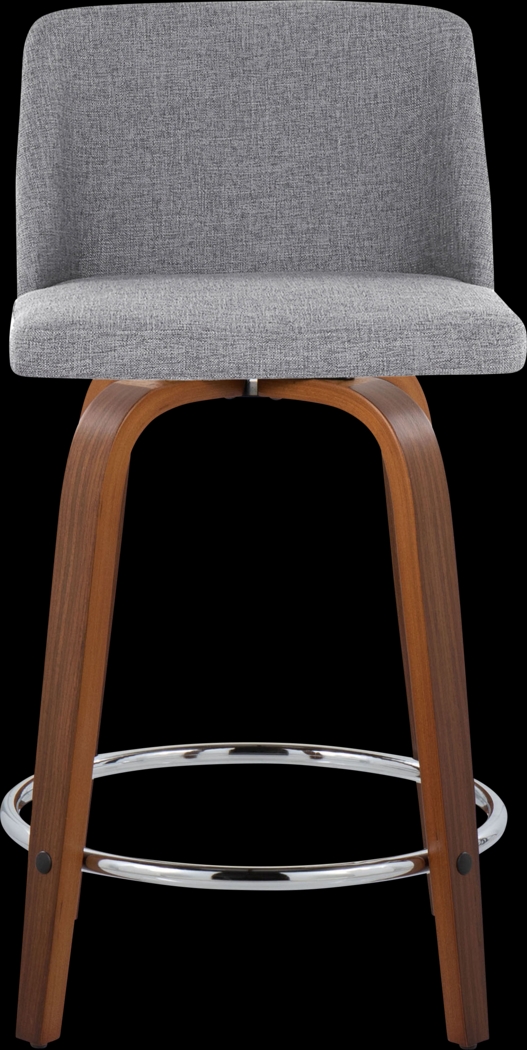 Wymering VI Gray Swivel Counter Height Stool, Set of 2 - Thumbnail - Image 7